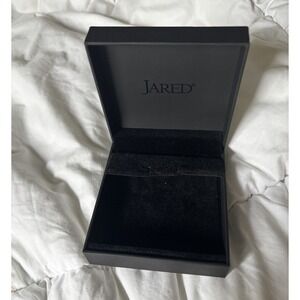 Jared Jewelry Large Universal Earrings Pendant  Necklace Present Gift Box Black